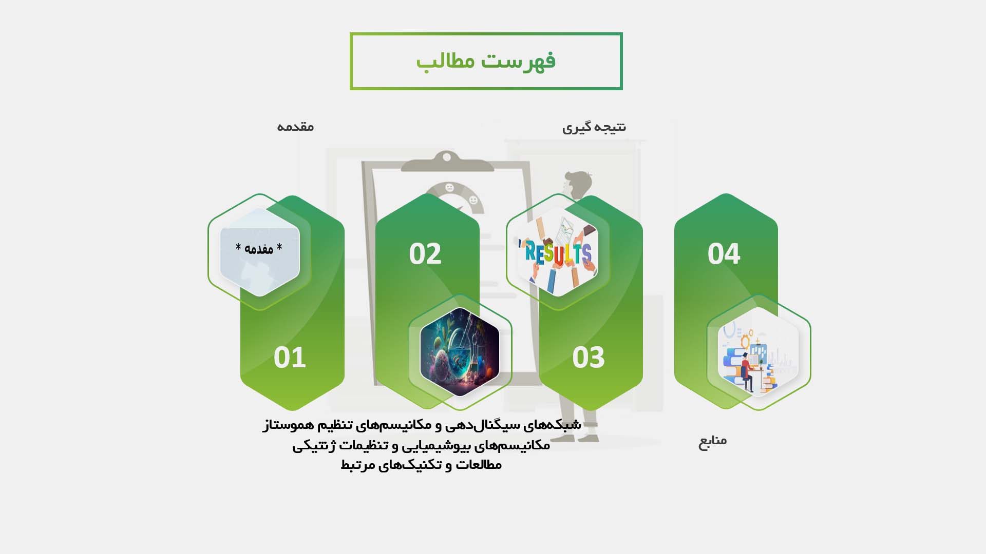 پاورپوینت در مورد مکانیسم‌های مولکولی تنظیم هموستاز سلولی